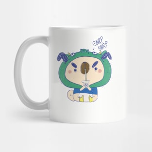 Mr.Pebbles “slurp slurp” Mug